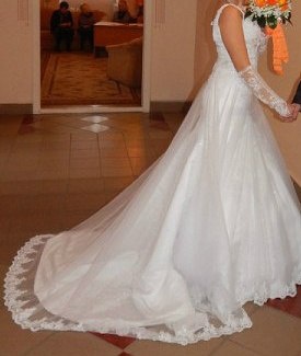 Изысканное свадебнле платье, фотография 1