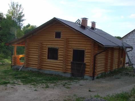 Срубы домов,бань,беседок из бревна ручной оцилиндровки., фотография 10