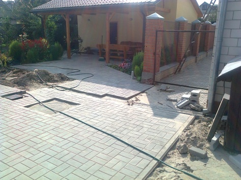 укладка тротуарной плитки, фотография 7