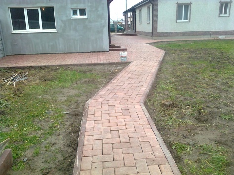 укладка тротуарной плитки, фотография 8