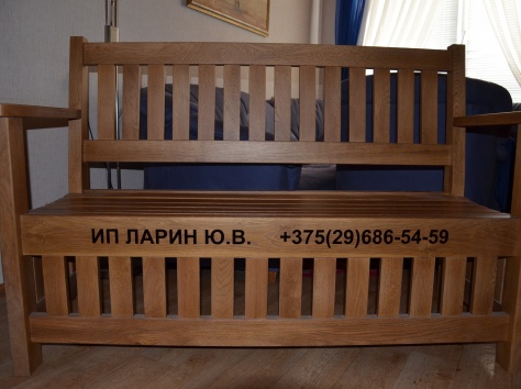 Лавка из массива дуба, фотография 3