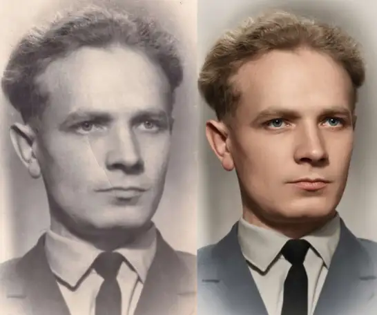 Ретушь фото на памятник или медальон, фотография 14