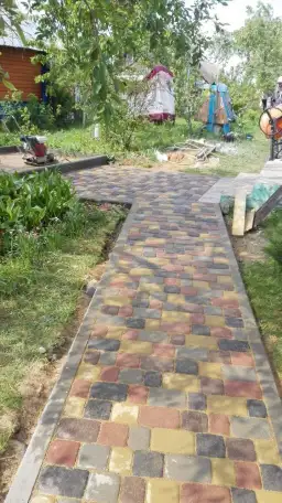 Укладка тротуарной плитки, фотография 1