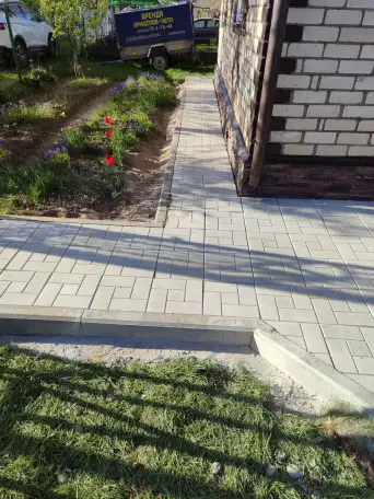 Укладка тротуарной плитки, фотография 10