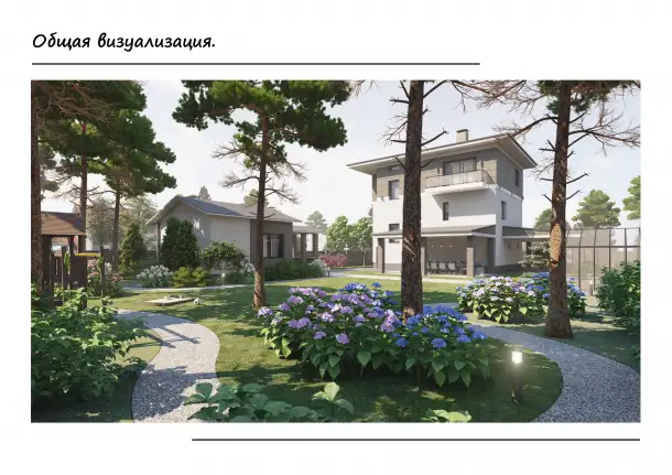 Ландшафтный дизайн и проектирование 3D-визуализация участка, фотография 12