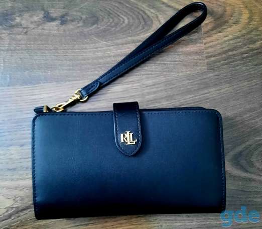 Ralph Lauren Leather Tech Wristlet Wallet, фотография 1