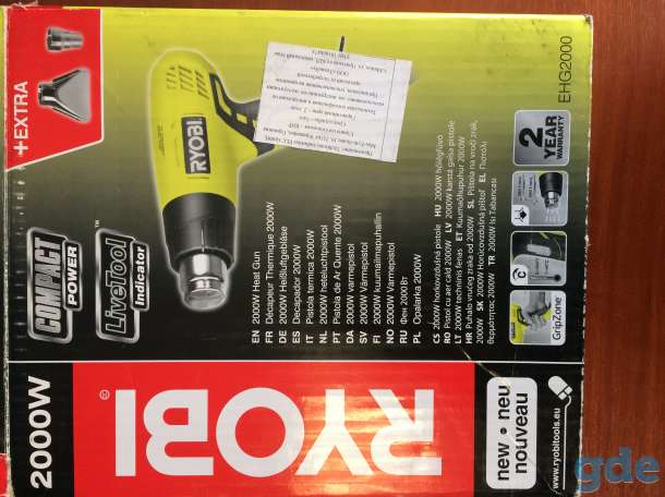 ФЕН СТРОИТЕЛЬНЫЙ RYOBI, фотография 1