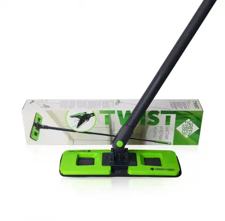 Швабра с отжимом Green Fiber TWIST, фотография 1