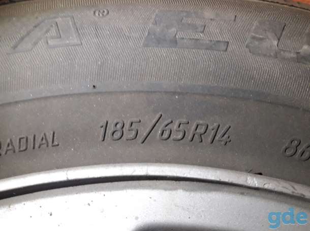 Продам зимнюю резину, б/у, на литых дисках Пежо, R14 185/65, фотография 4