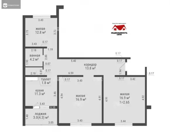 3-комн. квартира б-р Юности д.66 г.Мозырь, фотография 11