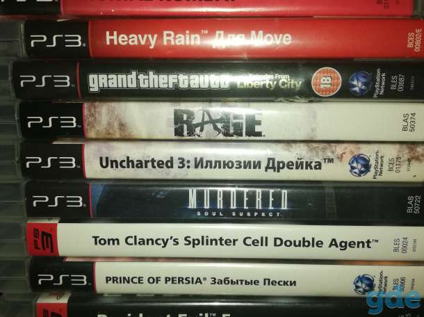 PS3 б/у, 2 джойстика, 15 дисков(возможна отдельная продажа), фотография 2