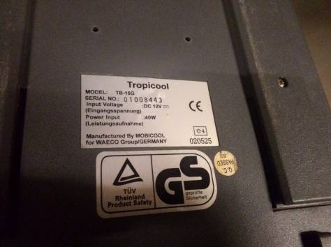 Автохолодильник WAECO Tropicool Bord Bar TB-15G-12, фотография 4
