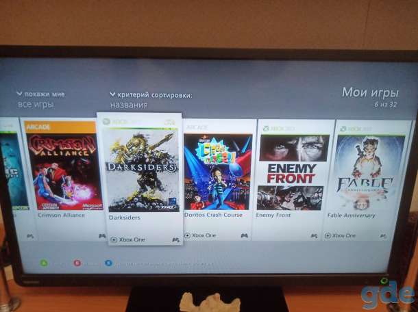 Xbox 360 32 игры + джойстики, фотография 2