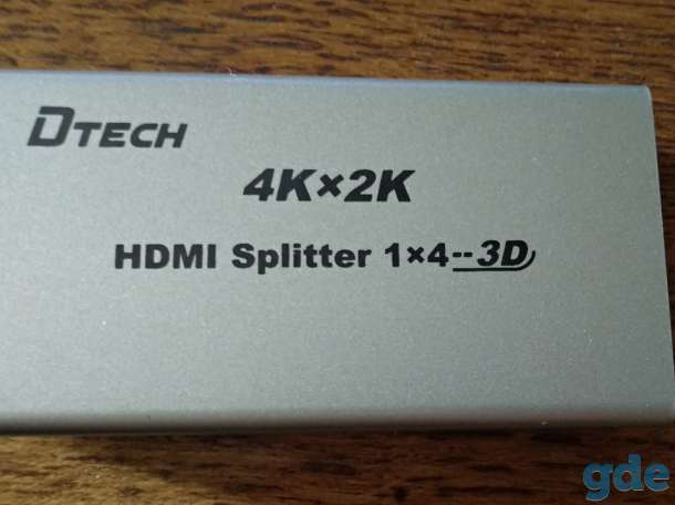 Продам HDMI splitter (разветвитель) на 4 порта 4k×2k (1HDMI вход на 4 HDMI выхода), фотография 4