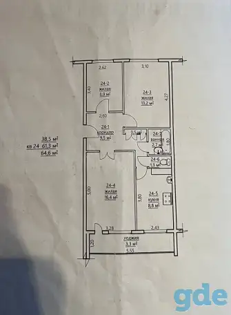 Продам 3 комнатную квартиру, Могилевская ул.Гагарина 16, фотография 4
