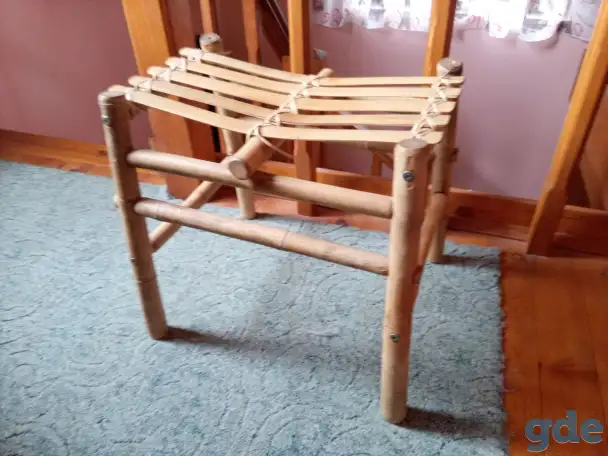 Табурет из бамбука в азиатском стиле, фотография 1