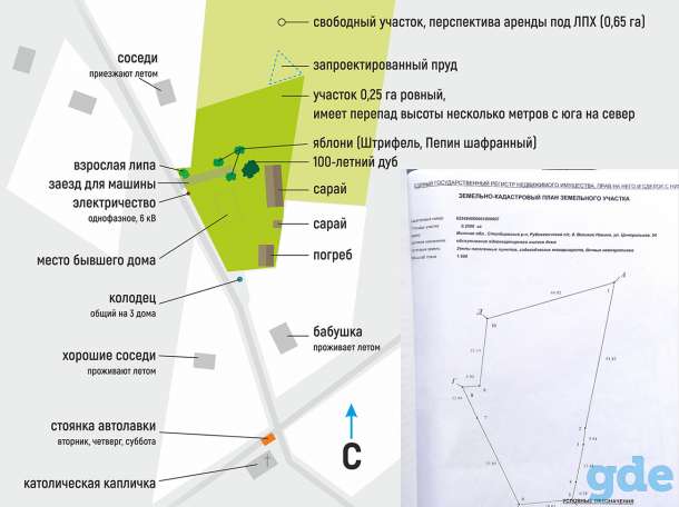 Участок (бездомный) 25 соток, Центральная улица, 54 деревня Великие Новики, Рубежевичский сельсовет, Столбцовс, фотография 12