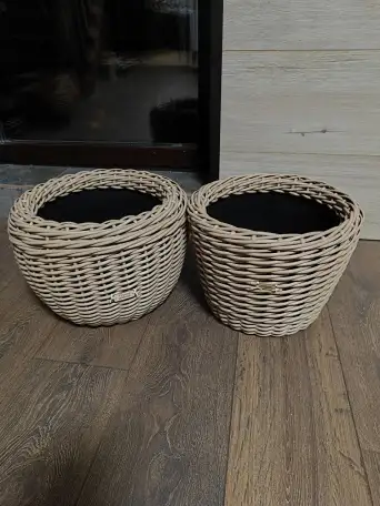 Кашпо из ротанга, фотография 2