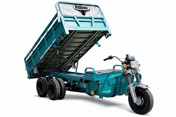 Грузовой электротрицикл rutrike профи гидравлика 2200 60v1500*2w, фотография 1