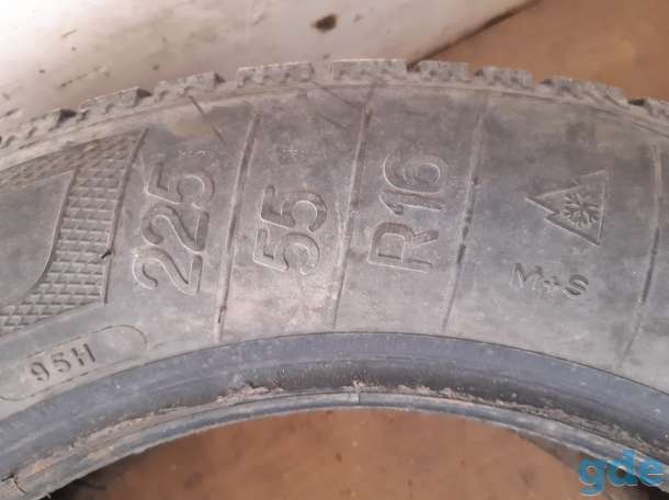 Продам бу зимнюю резину 215/60/16 пара и 225/55/16, фотография 1