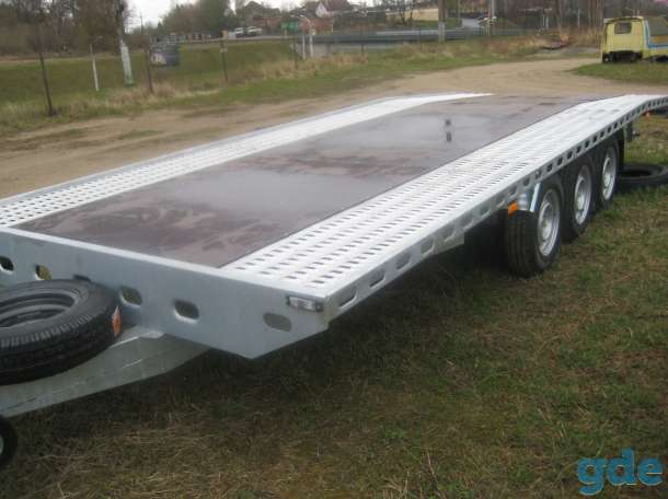 Прицеп автовоз 3 оси Польша 3500кг, 600Х240- R14C, фотография 1