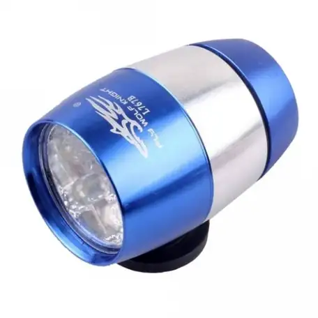 Фонарь передний велосипедный круглый 6led, фотография 1