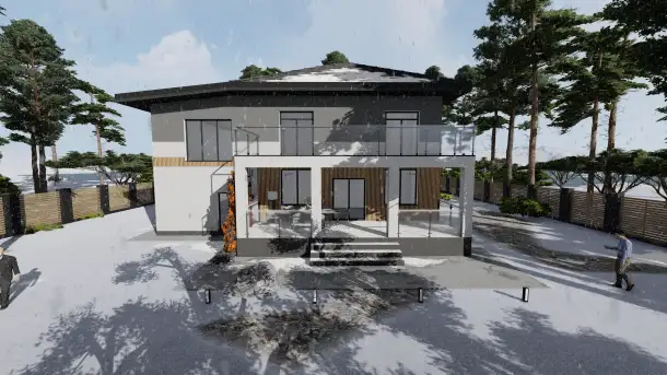ДИЗАЙН ФАСАДА, цветовые решения фасадов, визуализация, 3D, фотография 5