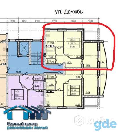 2-комнатная квартира, ул. Дружбы, фотография 1