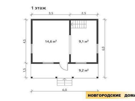 Дом из бруса 6х6, фотография 5