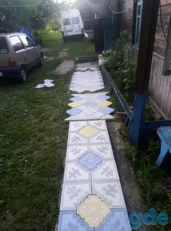 Плитка цветная бетонная, Боро., фотография 1