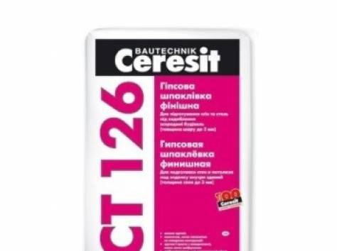 Шпатлевка гипсовая Ceresit CT 126 старт + финиш 20 кг, фотография 1