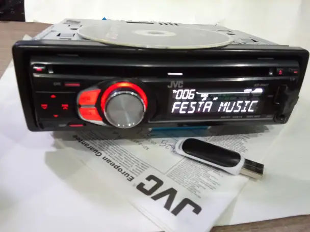 Автомагнитола JVC, CD, MP3, USB, фотография 1