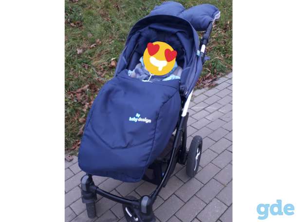 Детская коляска Baby Design Husky 2в1 плюс зимний конверт, фотография 11