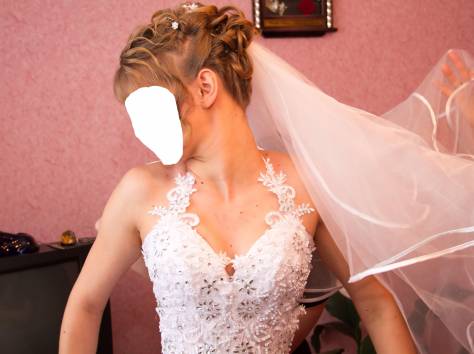 шикарное свадебное платье, фотография 2