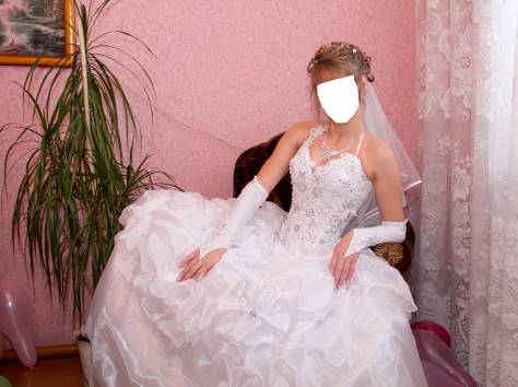 шикарное свадебное платье, фотография 5