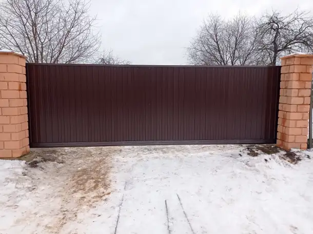 Откатные ворота калитки заборы Могилёв, фотография 1