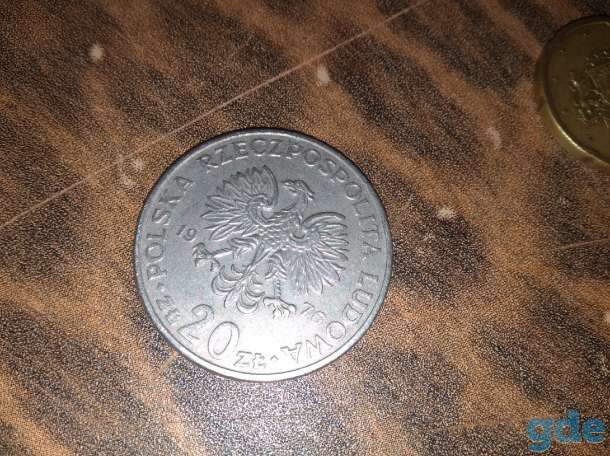 продам монету,20 злотого 1976г, фотография 1