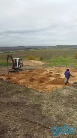 Аренда мини-экскаватора. С ямобуром. Гидромолот., фотография 2
