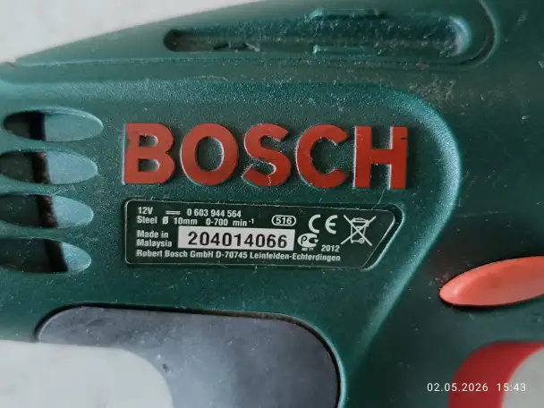 Шуруповерт Bosch PSR 1200 Li-on 12 v; 3,4 а/ч, фотография 6