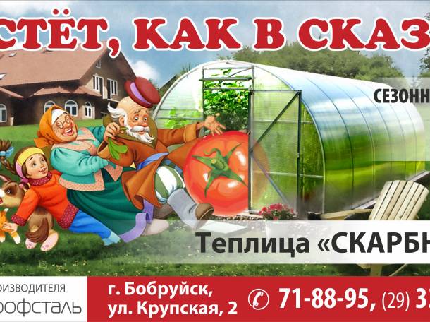 Теплица Скарбница (каркас + поликарбонат). Рассрочка без %. Бесплатная доставка, фотография 1