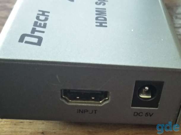 Продам HDMI splitter (разветвитель) на 4 порта 4k×2k (1HDMI вход на 4 HDMI выхода), фотография 2