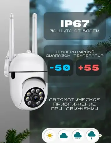 Камера видеонаблюдения 2Мп Wi-Fi видео няня удаленное управление, фотография 4