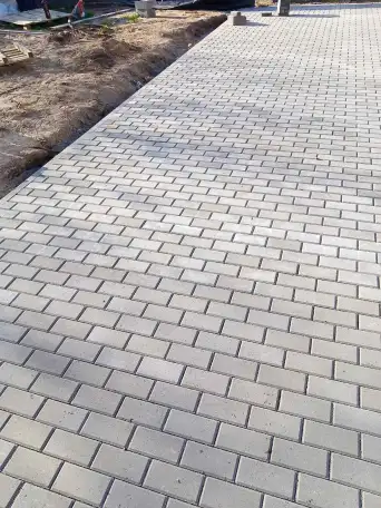 Укладка тротуарной плитки, фотография 1