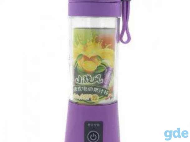Портативный заряжаемый блендер Portable and Rechargeable Battery Juice Blender HM-03, фотография 1
