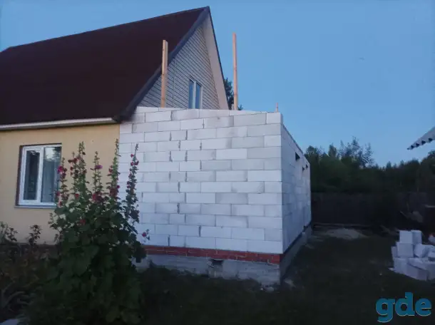 Пристройка из пеноблоков, фотография 5