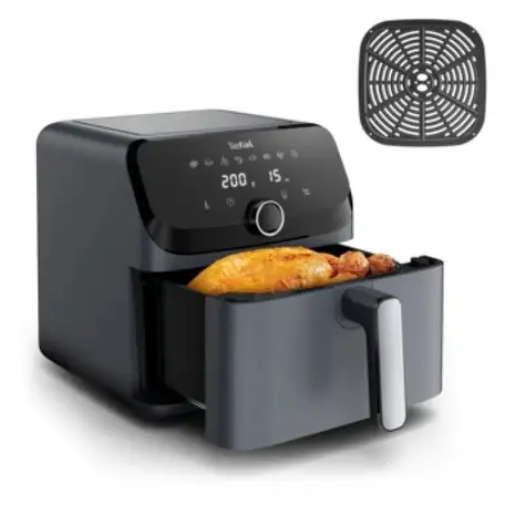 Аэрогриль (аэрофритюрница) tefal easy fry mega ey855be0, фотография 1