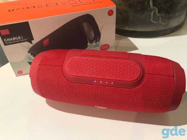 Колонки jbl charge 3 (синяя и красная), фотография 6