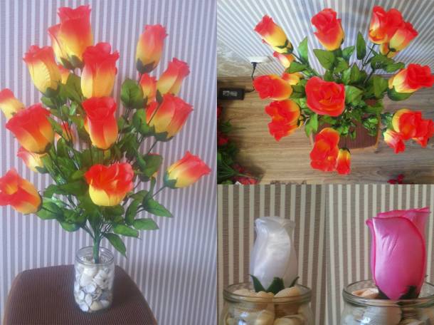 Искусственные цветы,головки и стебли(самые низкие цены), фотография 3