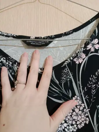 2 новых платья синее и чёрное, кружево 44-48 р-ра 96 хлопок от Dorothy Perkins, фотография 10