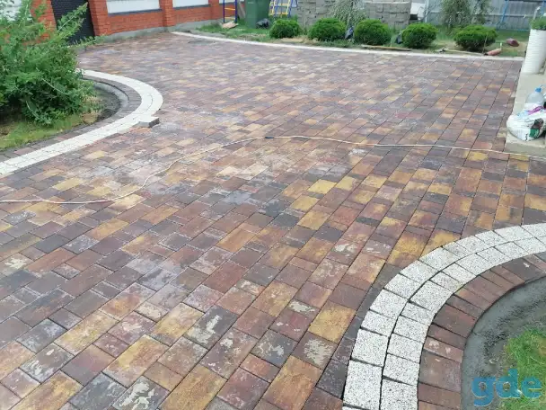 Укладка тротуарной плитки, фотография 6